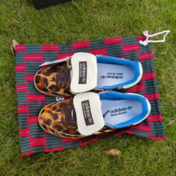 New Adidas x Wales Bonner Samba Pony Leopard Print Women's Sneaker - Picture 5 of 6
